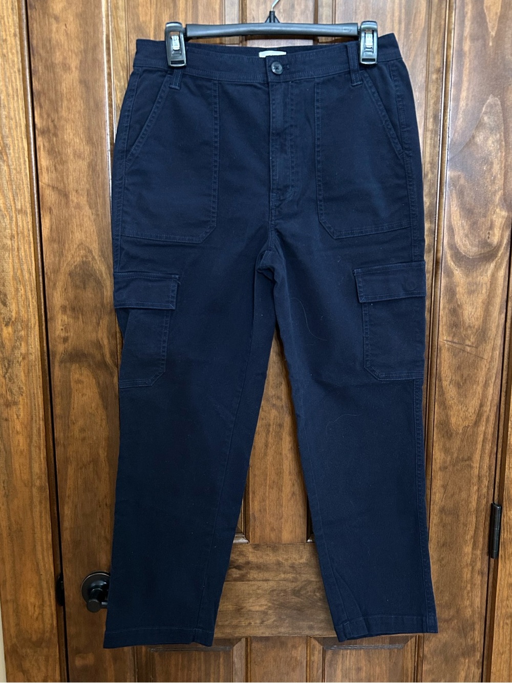 J Crew Women’s Cargo Pants Blue Size 27 Inseam 25”  (E-44)
